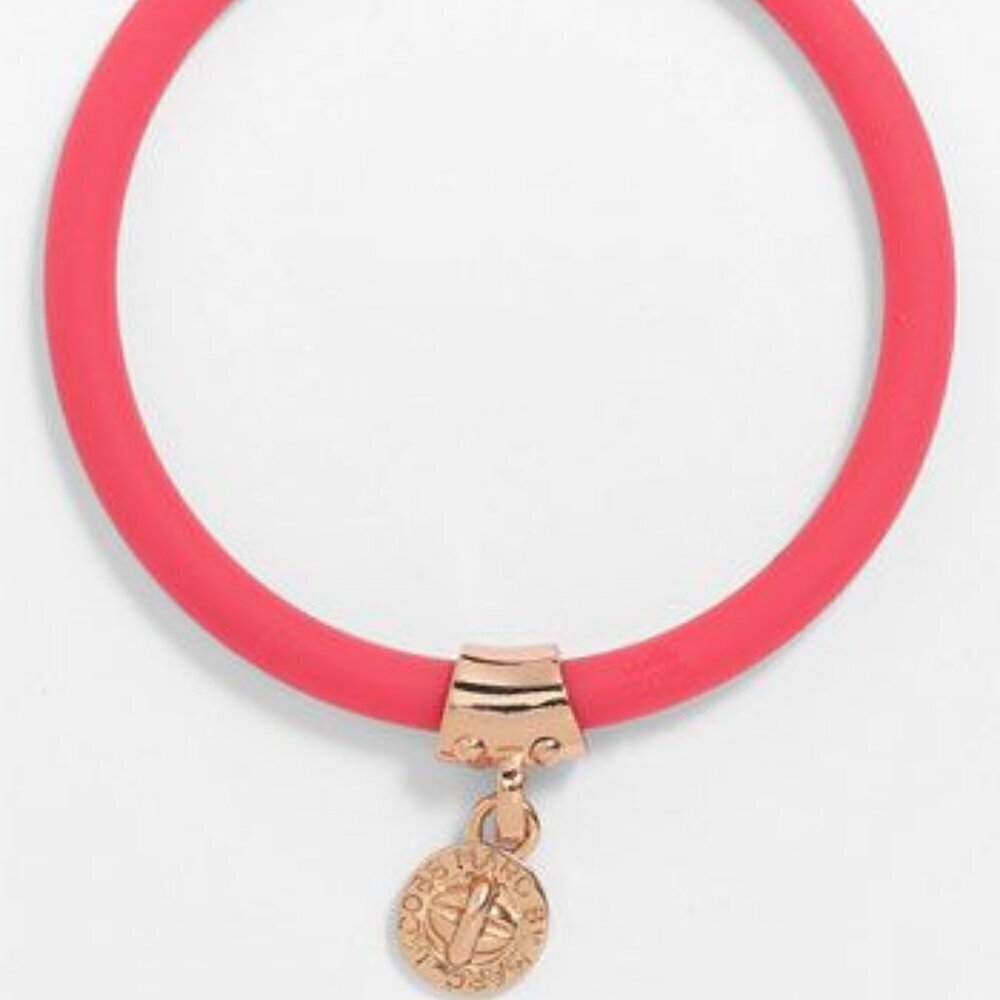 MARC BY MARC JACOBS Silicone Stretch Bracelet ORANGE / BRAND NEW WITH TAGS